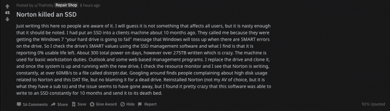I recently saw a list where Norton came 2nd as 2019 best antivirus