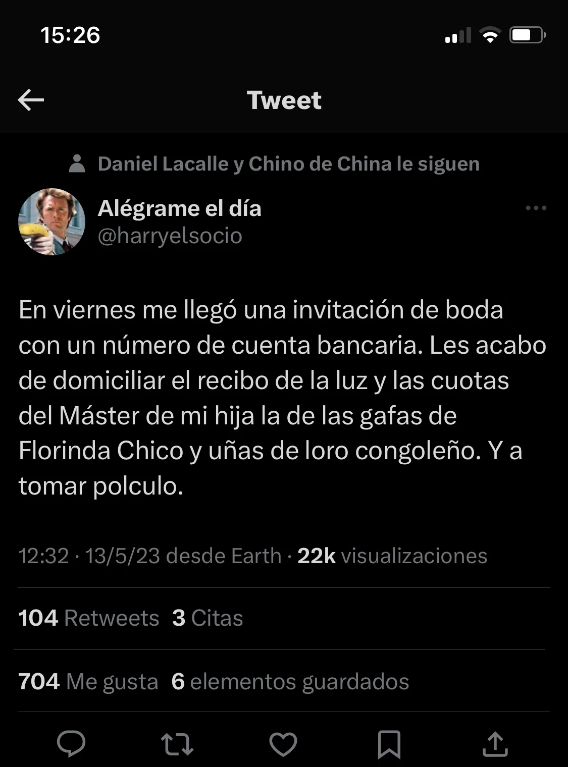 La invitación de boda