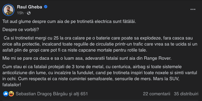 Fătălăii cu trotinete
