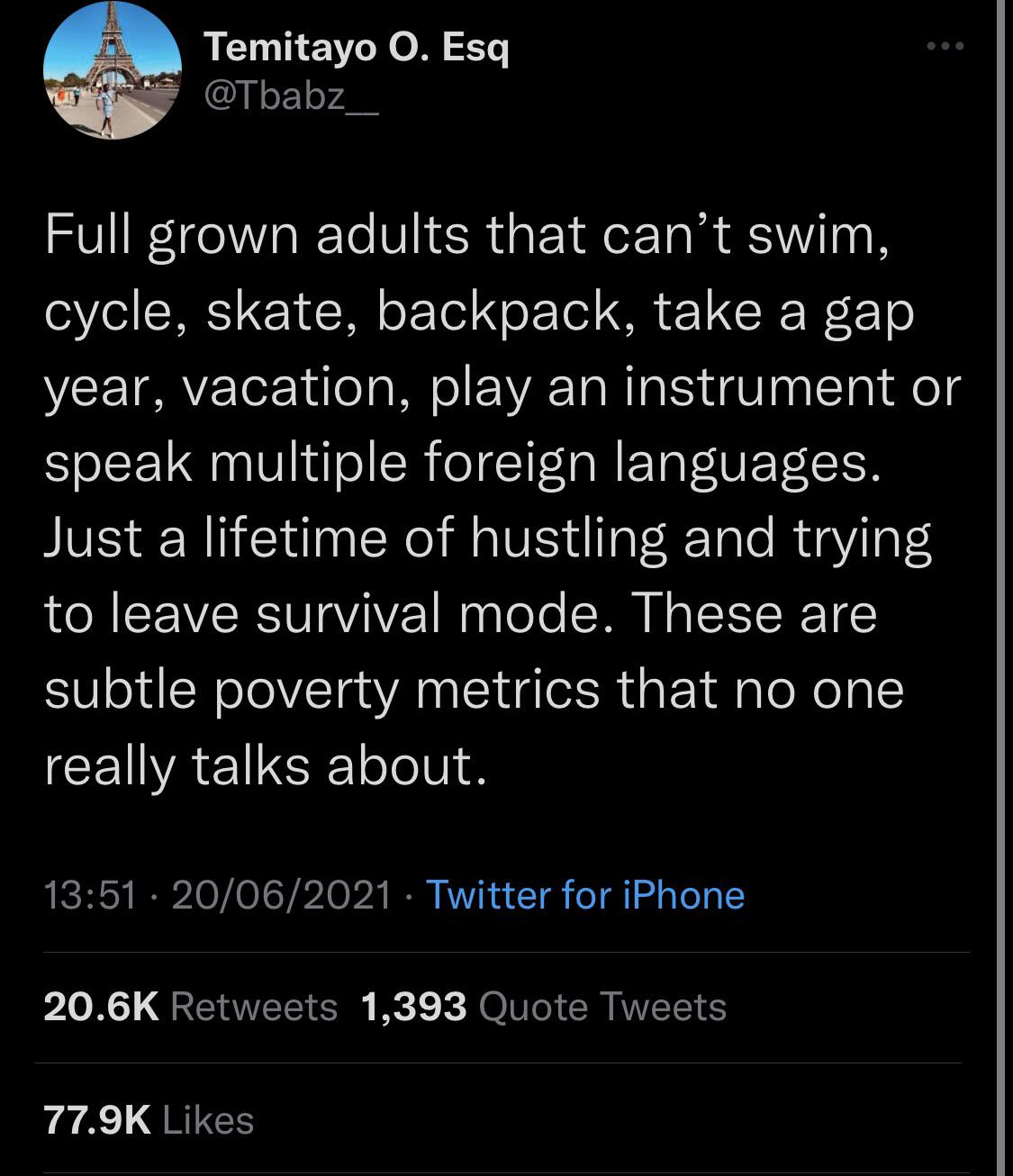 Subtle poverty metrics