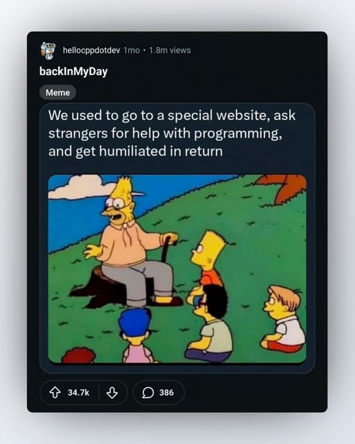 we used to